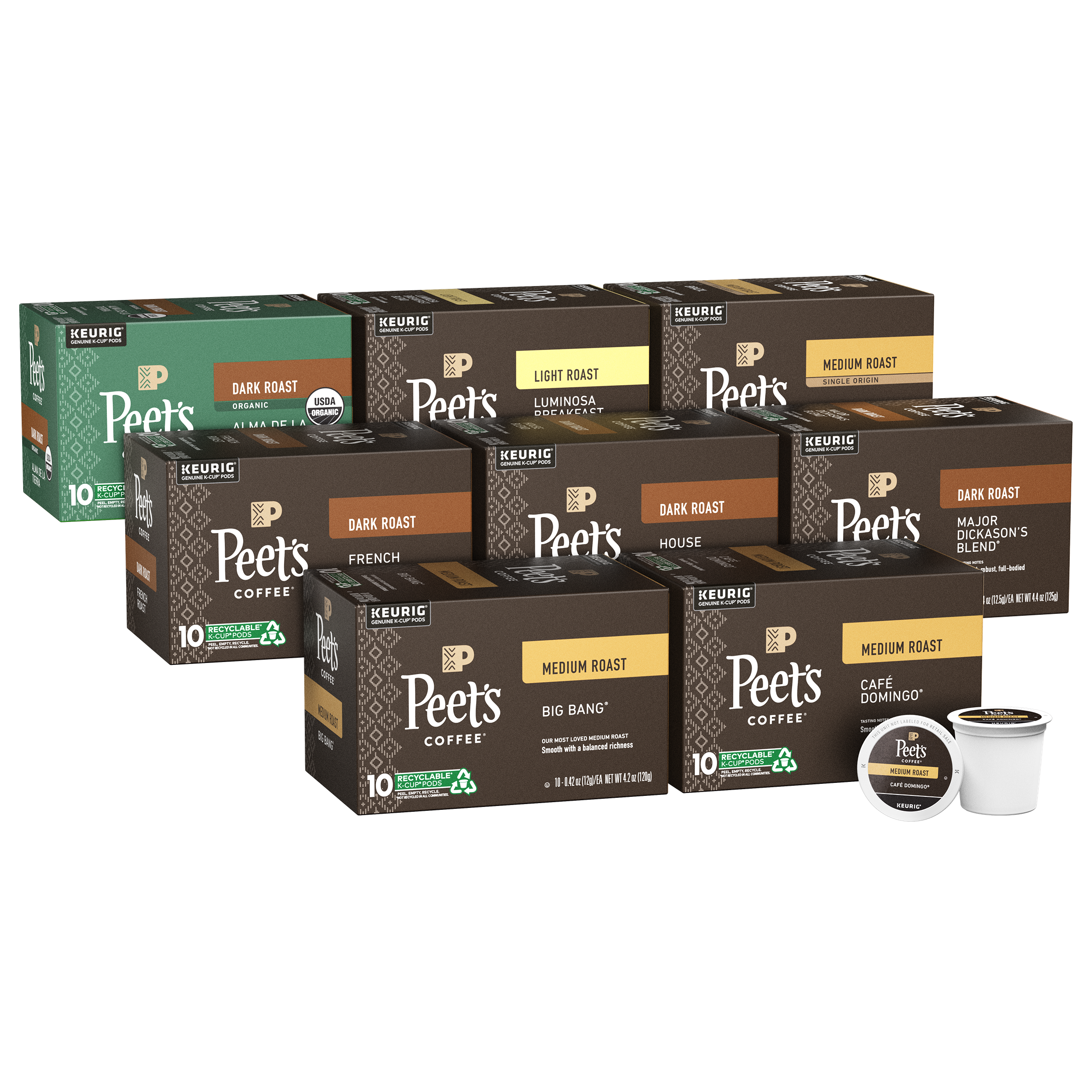 L'OR Coffee & Espresso Combo Pack with Peet's Coffee